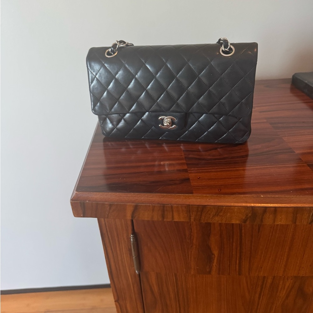 Chanel Classic Black Quilted Shoulder Bag